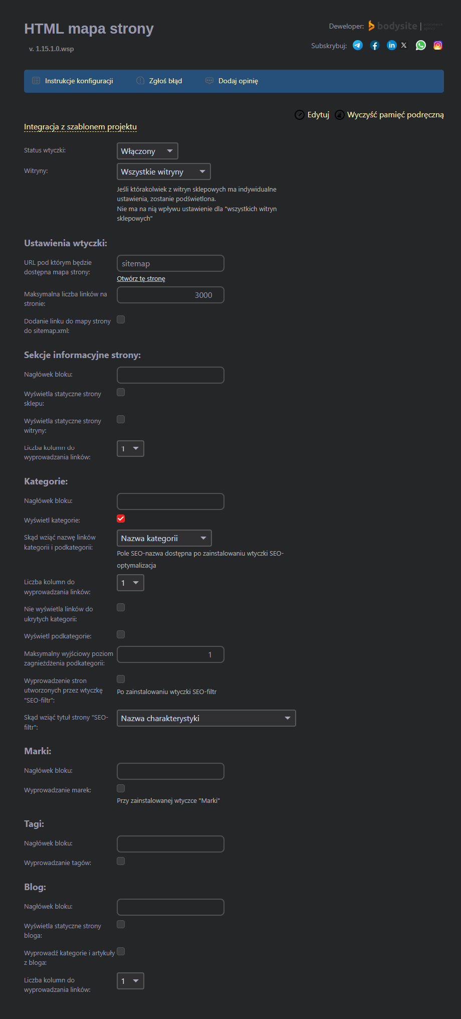 HTML mapa strony HTML mapa strony