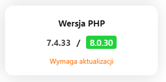 Wersja PHP