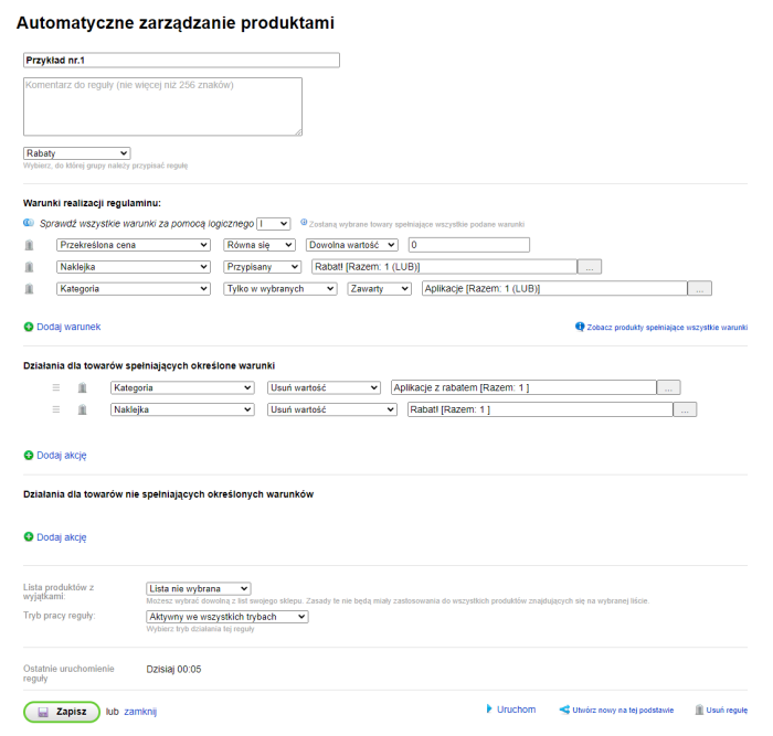 Zarządzanie produktami