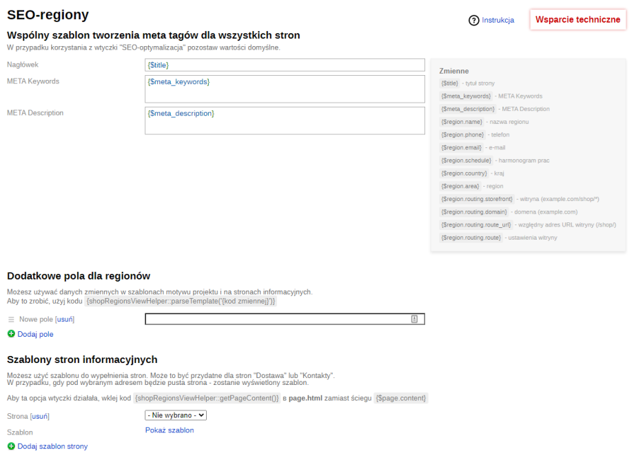 SEO-regiony