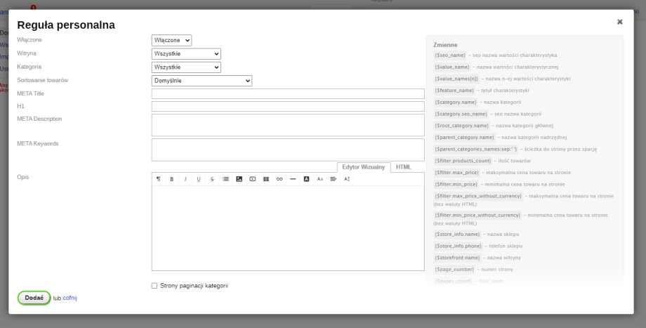 SEO-filter SEO-filter
