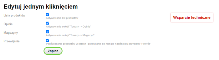 Edytuj jednym kliknięciem