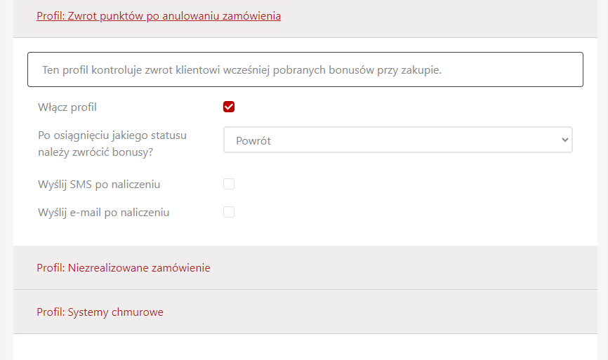 System bonusowy System bonusowy