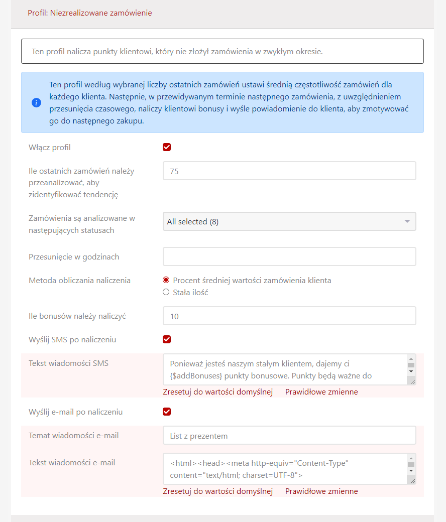 System bonusowy System bonusowy