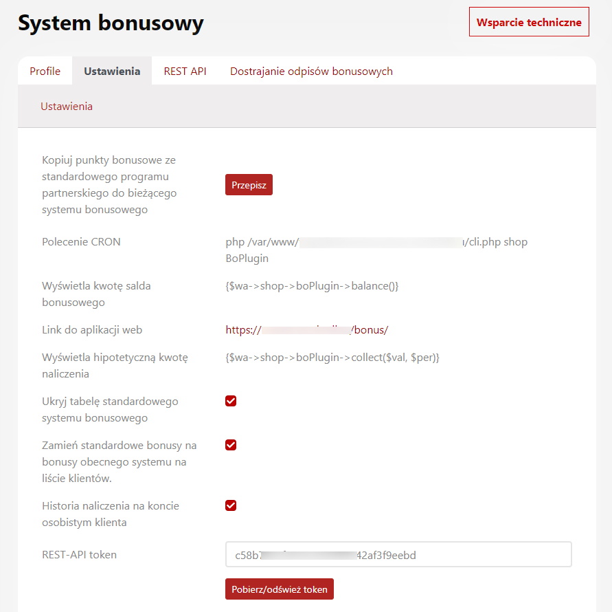 System bonusowy System bonusowy