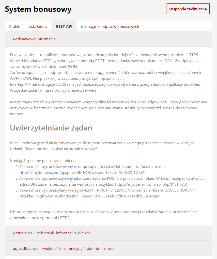 System bonusowy System bonusowy