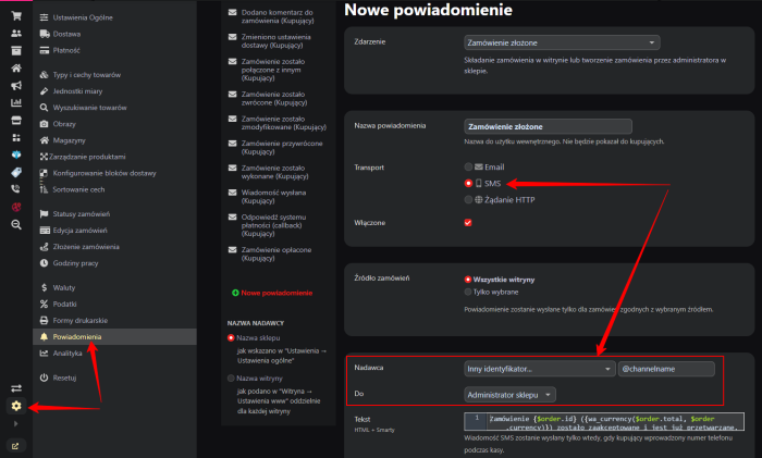 Powiadomienia w Telegram