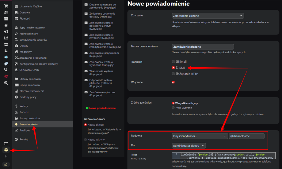 Powiadomienia w Telegram