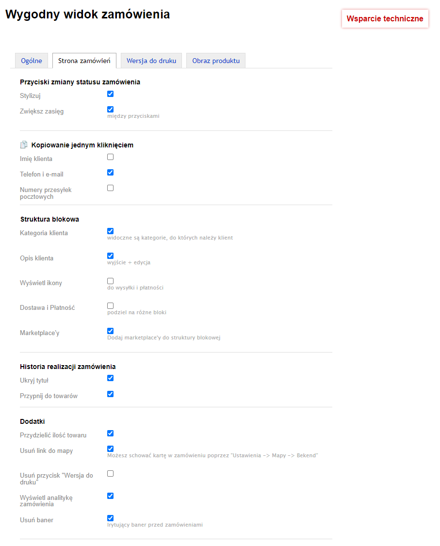 Wygodny widok zamówienia Wygodny widok zamówienia