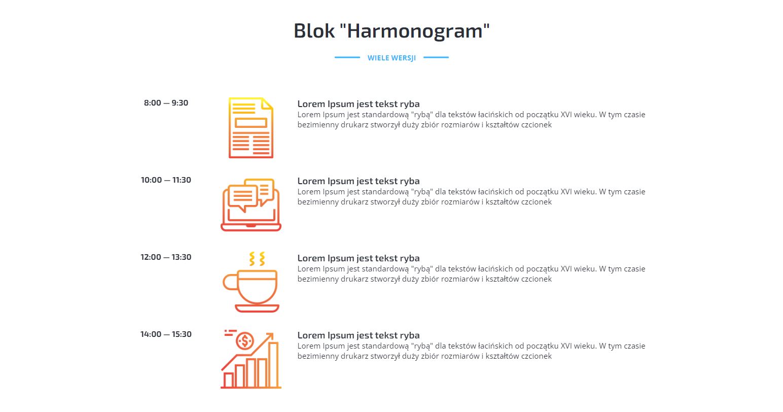 Blok Harmonogram (Vega)
