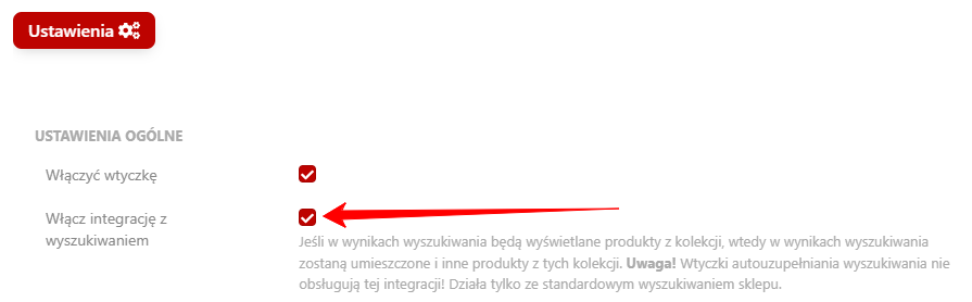 Dodawanie kolekcje produktów do wyszukiwania