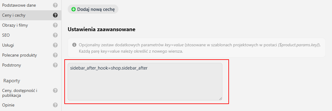 Orion Shop Dodatkowe możliwości