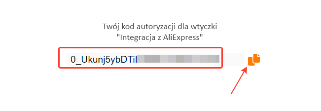 Kod autoryzacji (Instrukcja integracji z AliExpress
