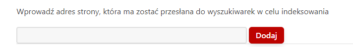 Ręczne dodawanie strony do wysłania (Instrukcja)