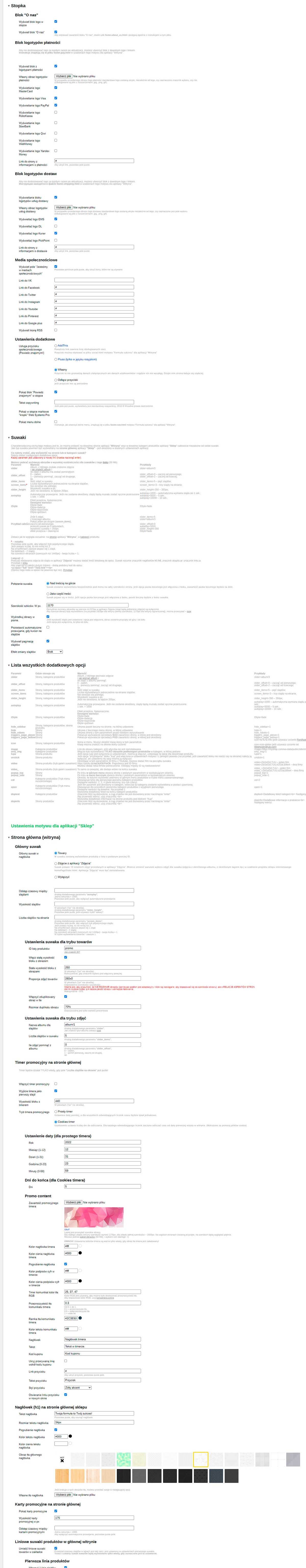 Zrzut 3 ekranu ustawień 'Formuła Sukcesu'
