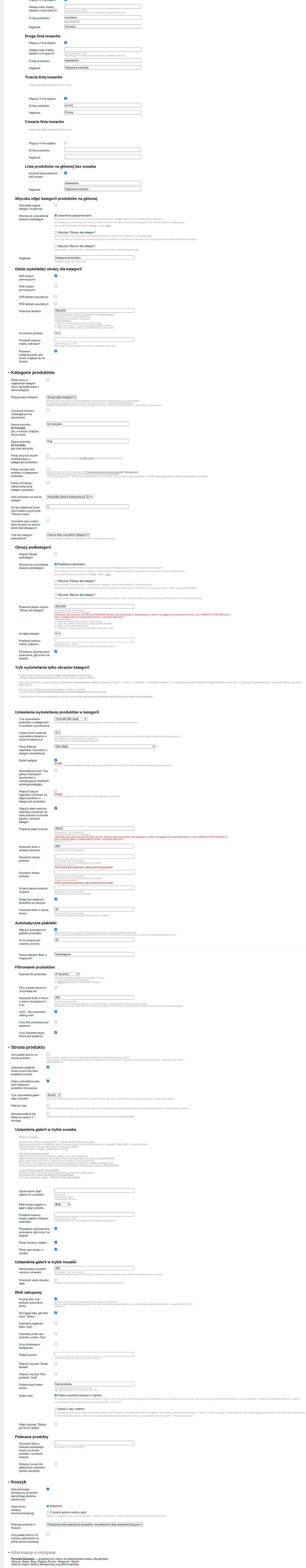 Zrzut 4 ekranu ustawień 'Formuła Sukcesu'