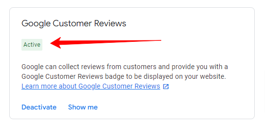 Aktywacja Google Customer Reviews