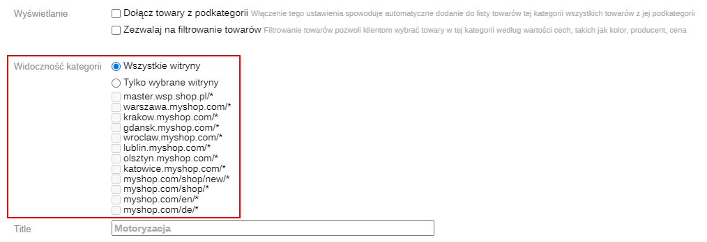 Usuwa blok widoczności w ustawieniach kategorii (SEO-regiony)