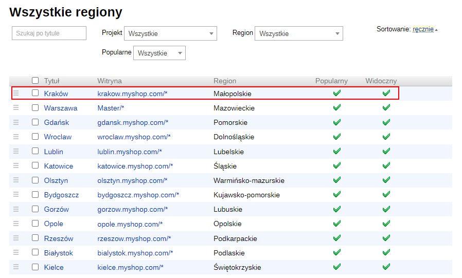 Kraków znajduje się na pierwszym miejscu (SEO-regiony)