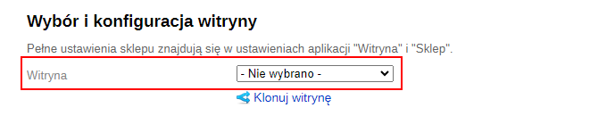 Wybór witryny sklepu (SEO-regiony)