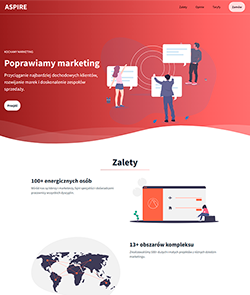 [Szablon graficzny] ASPIRE Landing Page