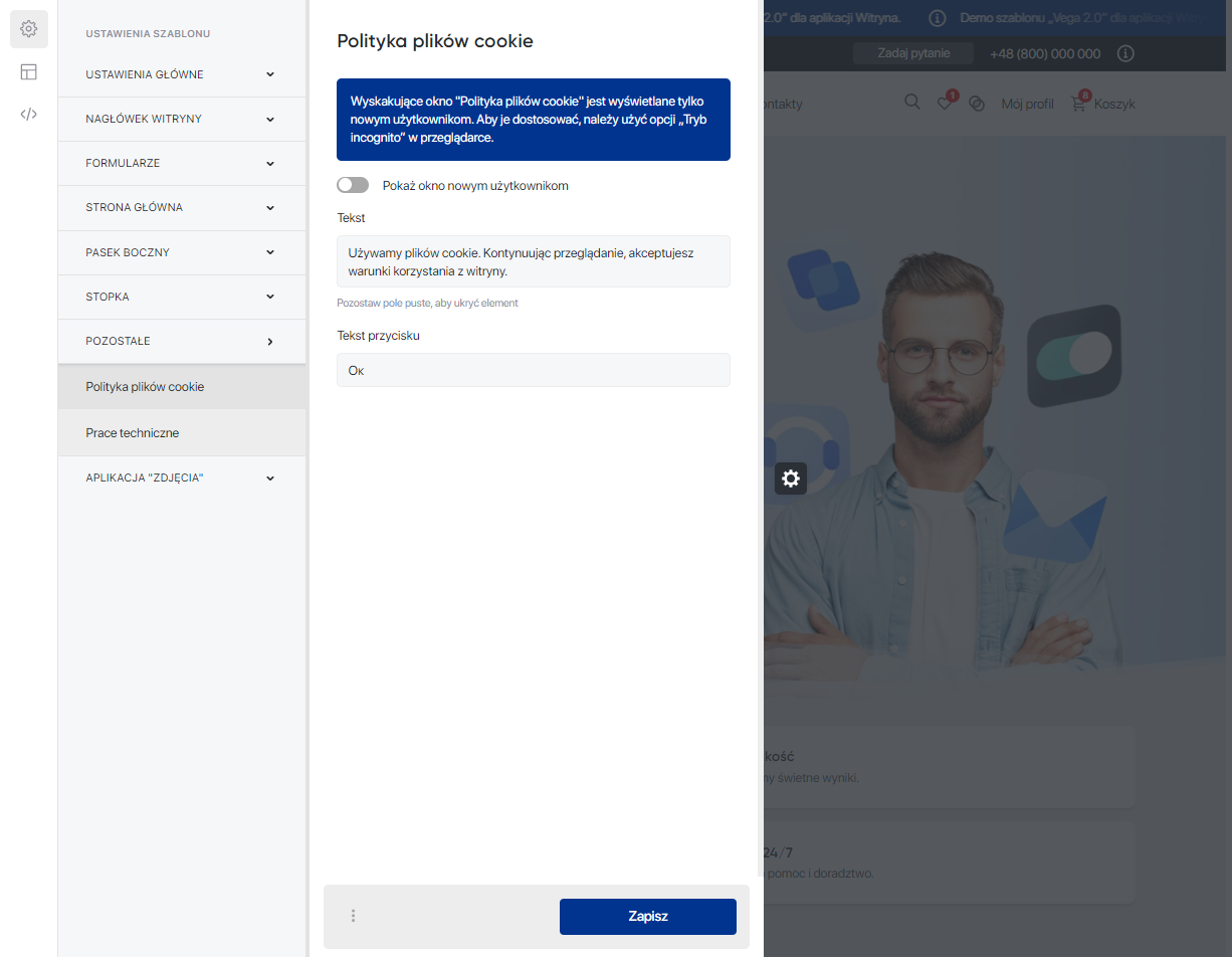 Pozostałe 'Vega 2.0' — Polityka plików cookie