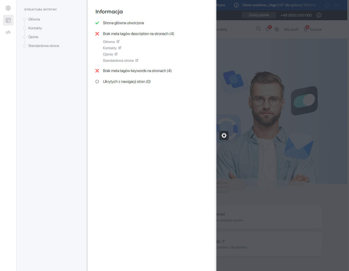 Struktura witryny 'Vega 2.0'
